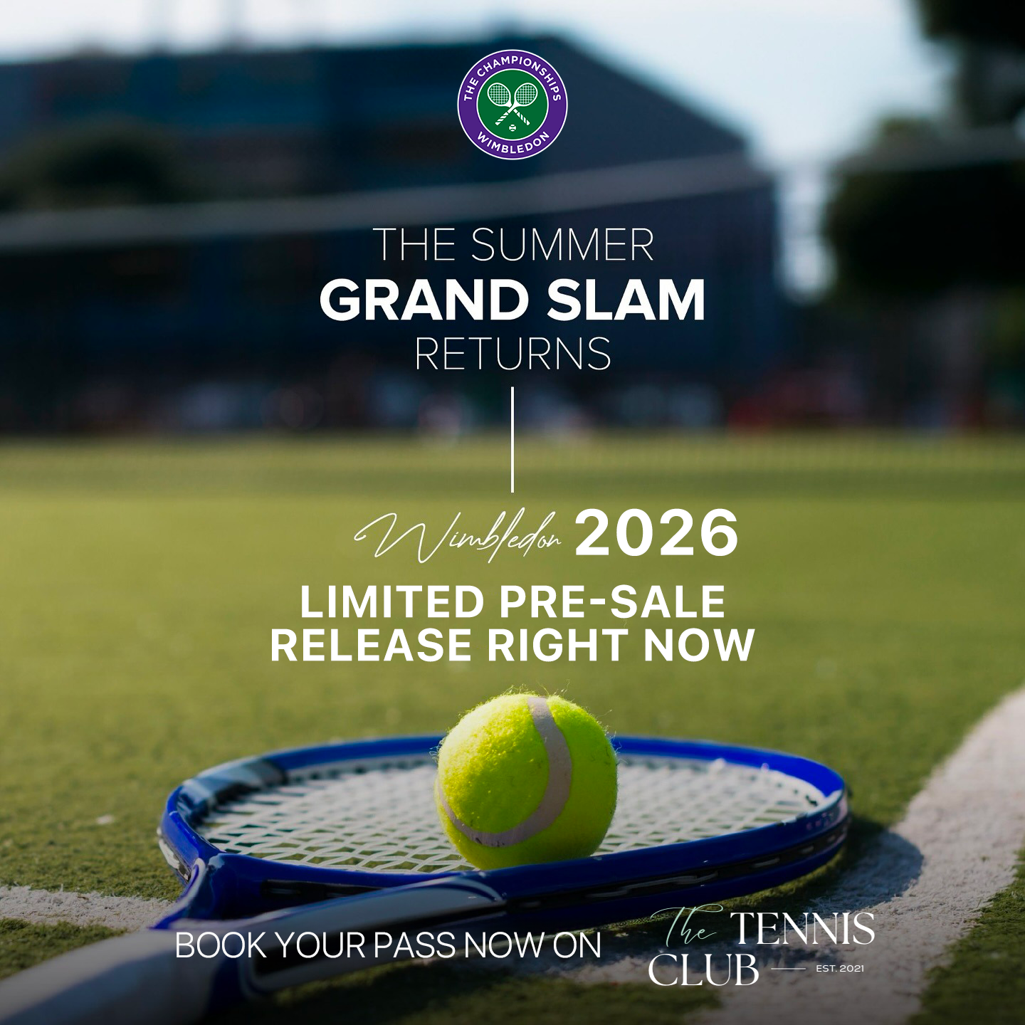 Court No. 3 PreSale Tickets - Wimbledon 2026